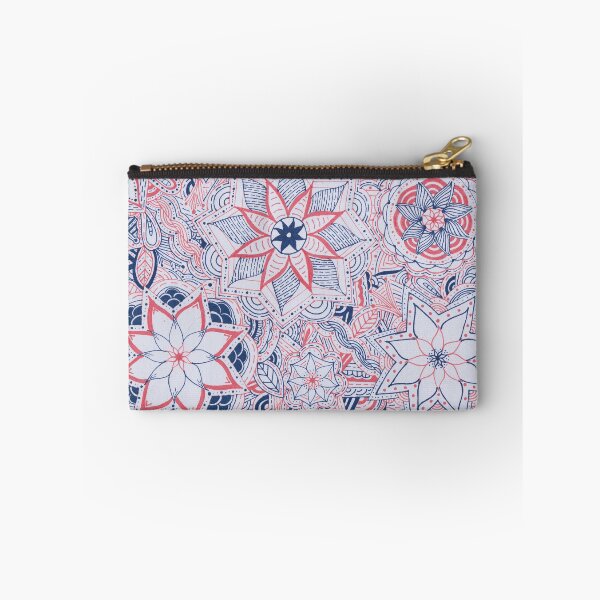 Item preview, Peach & Navy Mandala Improvisation designed and sold by MarisaGoncalves.
