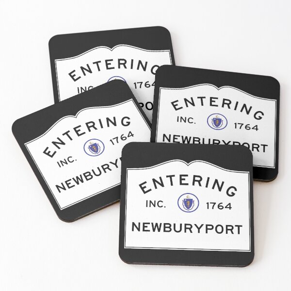 Item preview, Entering Newburyport Massachusetts - Commonwealth of Massachusetts Road Sign designed and sold by NewNomads.