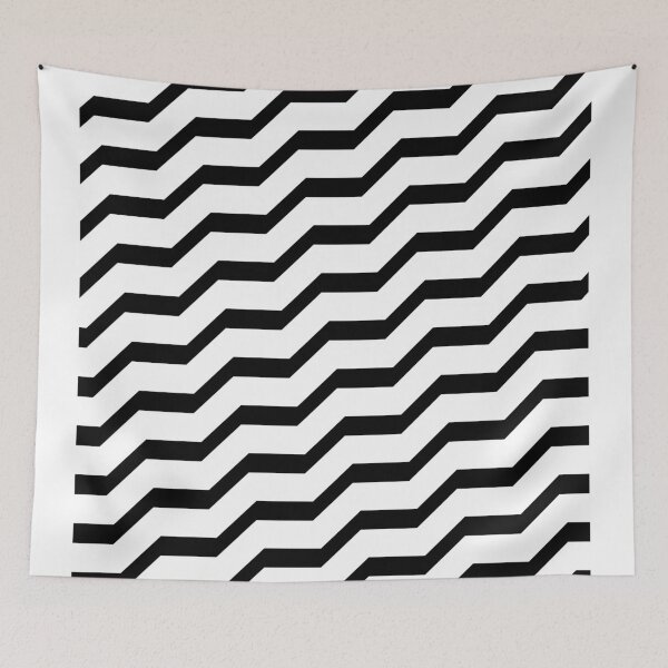 Item preview, Chevron Herringbone Pattern Variant Black and White Zigzag designed and sold by FakeMirror.