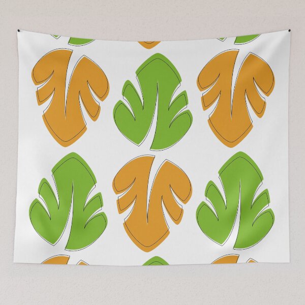 Item preview, Green and orange palms fronds designed and sold by aanais.