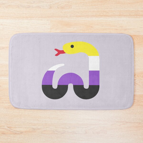 Item preview, Nonbinary Snake Twitter Emoji designed and sold by guavaowl.