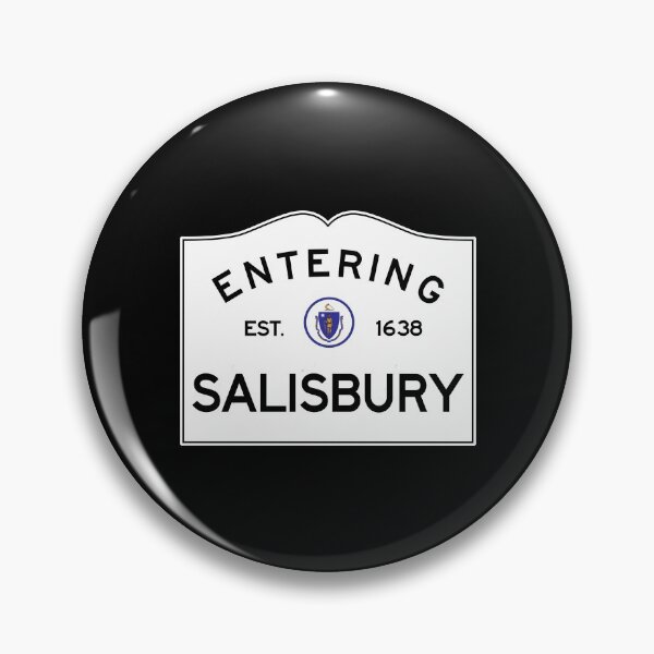 Item preview, Entering Salisbury Massachusetts - Commonwealth of Massachusetts Road Sign designed and sold by NewNomads.