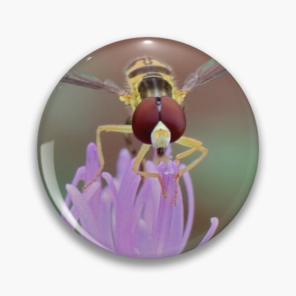 Item preview, Hoverfly on Thistle Flower designed and sold by mark-bugs-org.