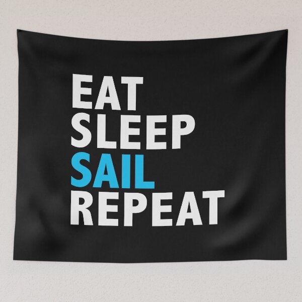Item preview, Eat Sleep Sail Repeat Sailing Yachting designed and sold by losttribe.