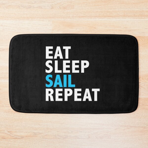 Item preview, Eat Sleep Sail Repeat Sailing Yachting designed and sold by losttribe.