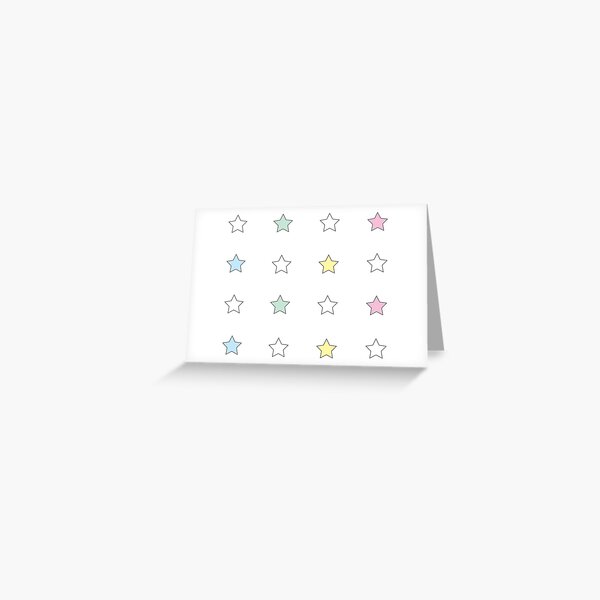 Aesthetic mini star pack Greeting Card for Sale by colleenm2