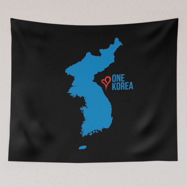 Item preview, One Korea Love Unification Flag designed and sold by flippinsg.