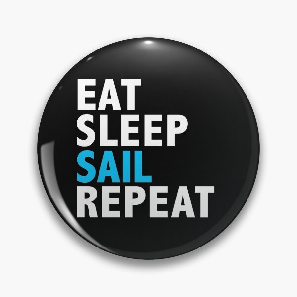 Item preview, Eat Sleep Sail Repeat Sailing Yachting designed and sold by losttribe.