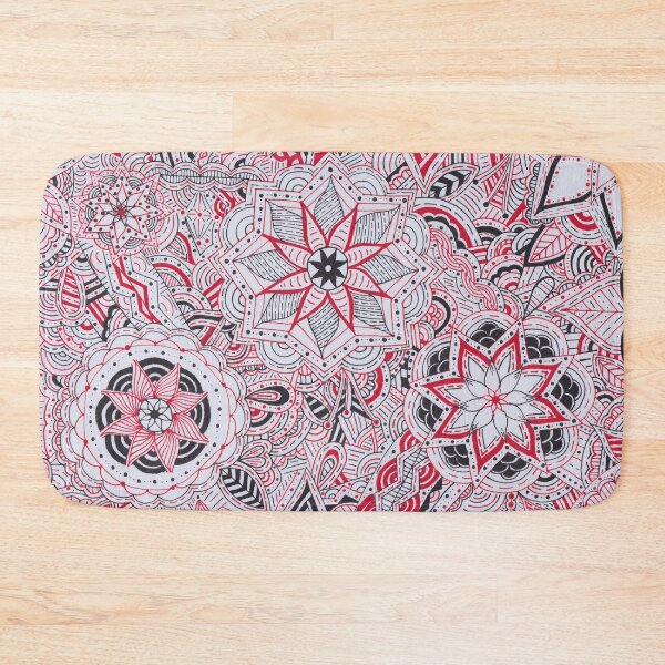 Item preview, Red & Black Mandala Improvisation designed and sold by MarisaGoncalves.