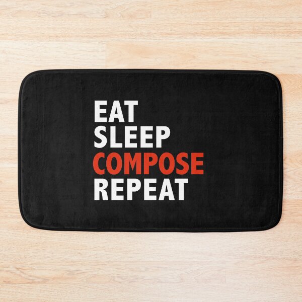 Item preview, Eat Sleep Compose Repeat Composer Orchestra designed and sold by losttribe.
