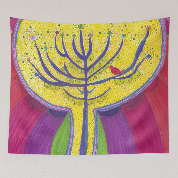 Item preview, Cardinal in the Crab Apple Tree designed and sold by BelindaFuller.