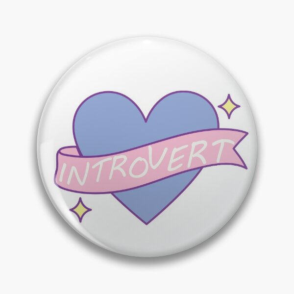 Introvert pastel heart shape Pin