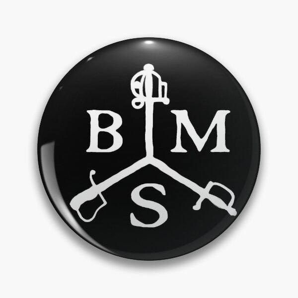 British Military Swordsmanship Mask Logo Pin