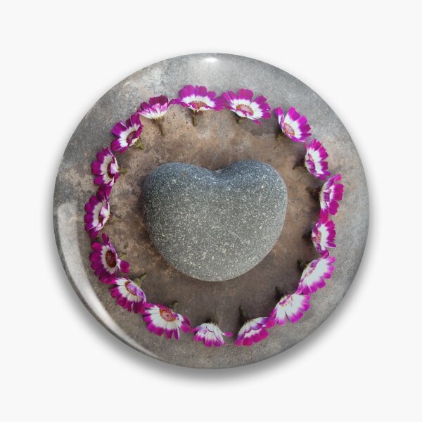 Item preview, Flower Circle Heart Stone  designed and sold by Elena Ray.