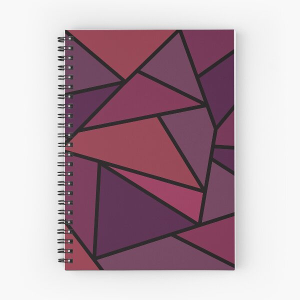 Artikelvorschau, Fushia Geometric Retro Buntglas Abstraktes Design entworfen und verkauft von LJWDesigns.