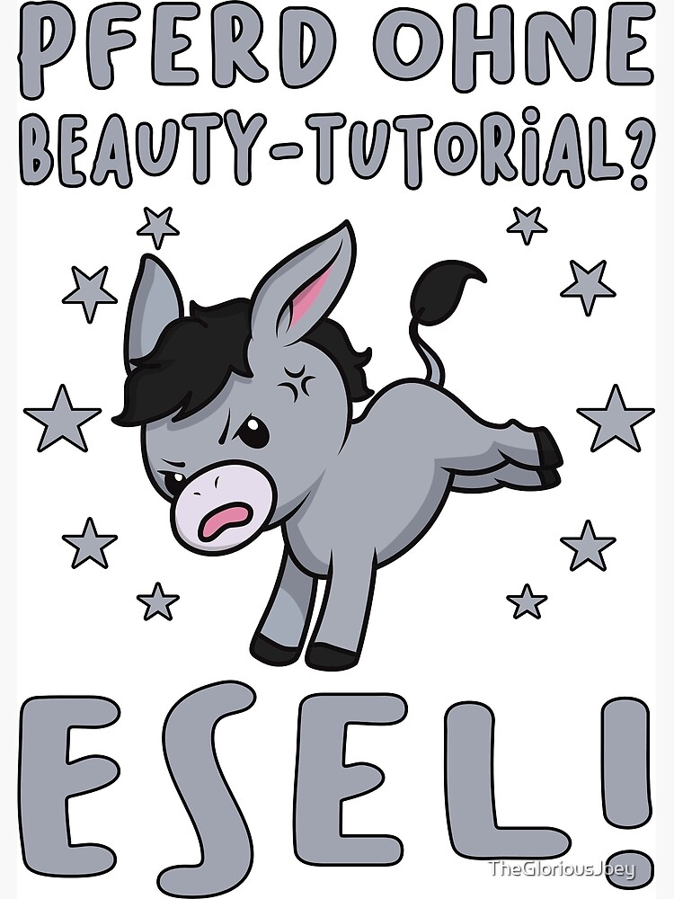 " that donkeys are better than horses. " Canvas Print by