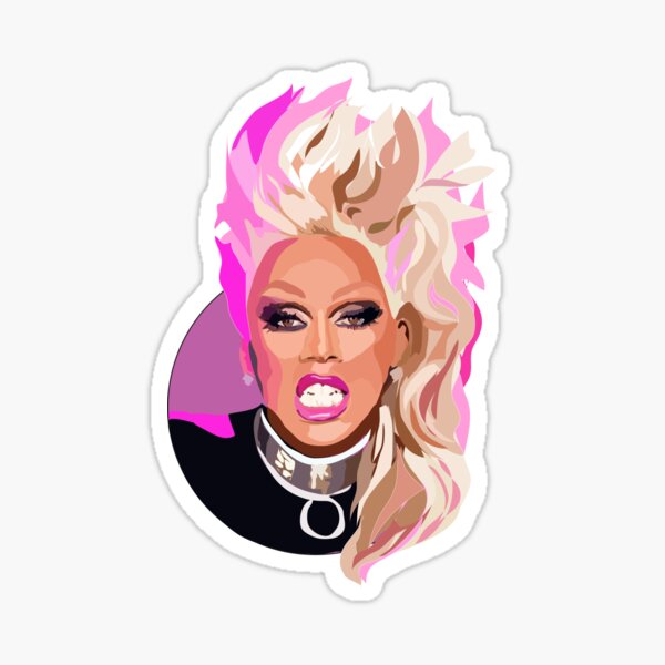 Sticker Rupaul Redbubble