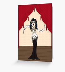 Gothic Tribal Fusion Bellydancer Greeting Card