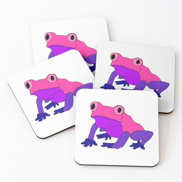 Item preview, bisexual pride frog designed and sold by maggiebubble.