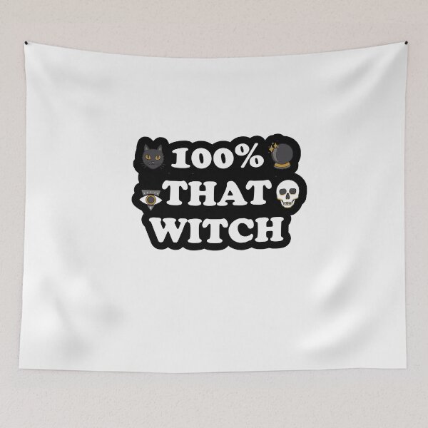 Item preview, 100% that witch | Funny puns designed and sold by -wiseowl-.