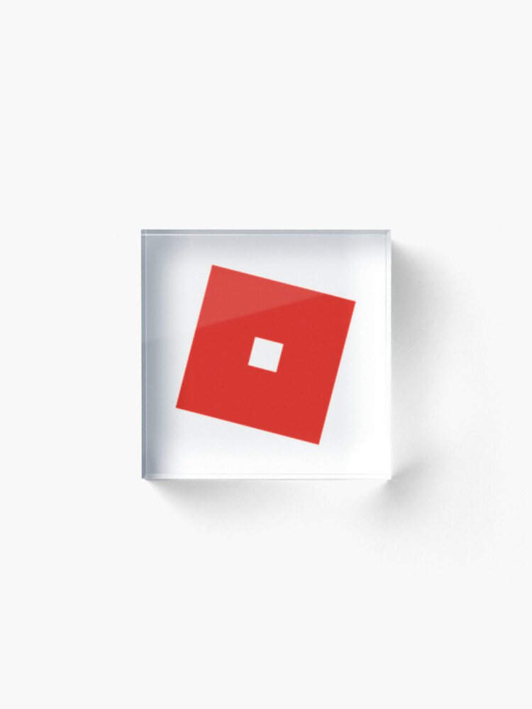 Roblox Logo Acrylic Block By Ridgidknight Redbubble - new roblox logo in blocks roblox