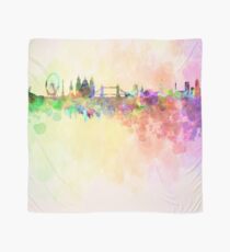 London skyline in watercolor background Scarf