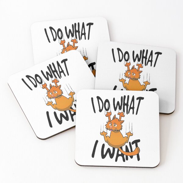 Item preview, I Do What I Want Funny Cat designed and sold by KC1max.