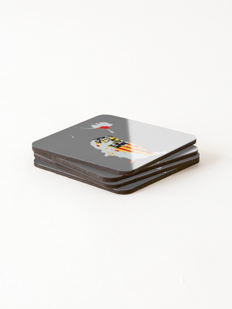 Thumbnail 4 of 5, Coasters (Set of 4), German America designed and sold by FallbackSauce12.