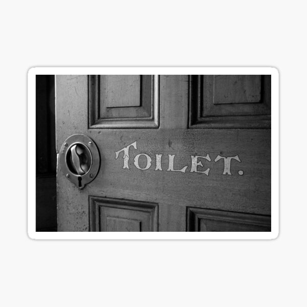Toilet Door Stickers for Sale | Redbubble