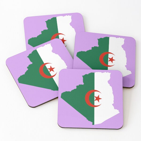 Item preview, algeria country flag map green and white  designed and sold by rashadat.