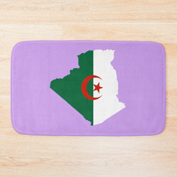 Item preview, algeria country flag map green and white  designed and sold by rashadat.