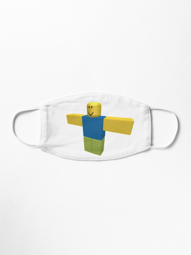 T Pose Noob Roblox Mask By Ridgidknight Redbubble - t pose noob roblox