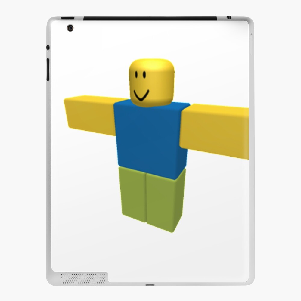 T Pose Noob Roblox Ipad Case Skin By Ridgidknight Redbubble - roblox how to get noob skin