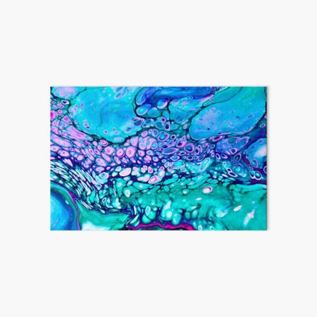 “Galaxy Cells” Acrylic Pour Design Art Board Print