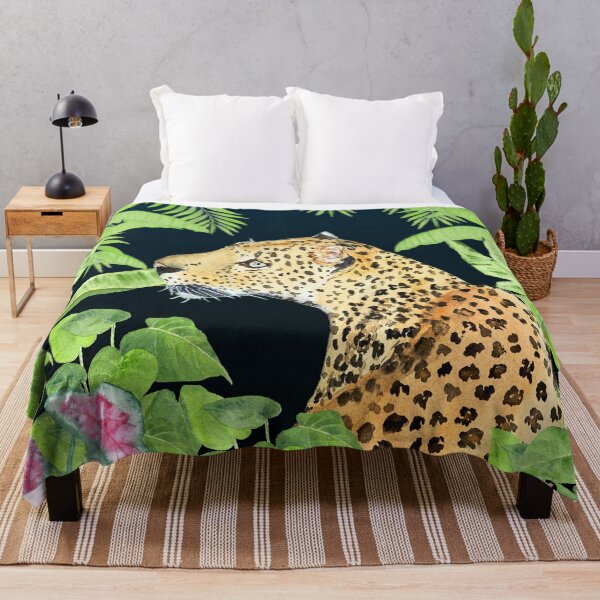 Item preview, Leopard in Jungle, Night time Background designed and sold by mhailittlearts.