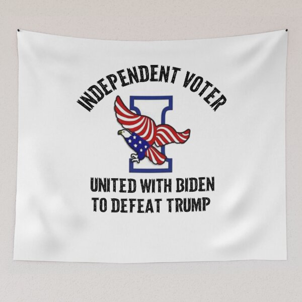 Item preview, Independent voter, United with Biden to defeat Trump designed and sold by spinningvisions.