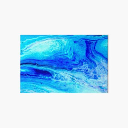 “Waves” Acrylic Art Pour Art Board Print