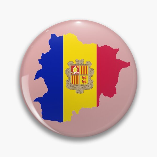 Item preview, andorra country flag map colourfull  designed and sold by rashadat.