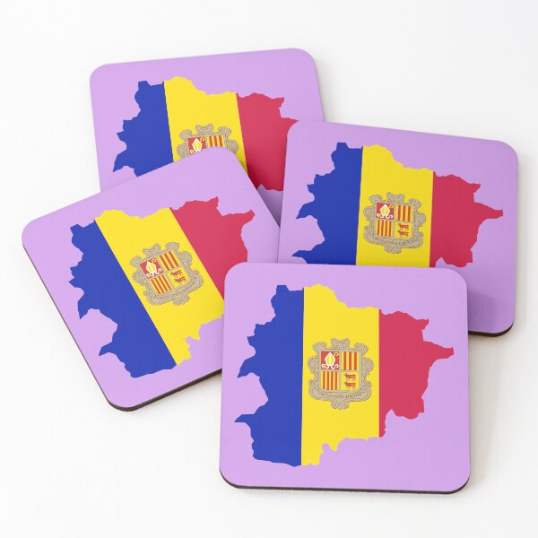 Item preview, andorra country flag map colourfull  designed and sold by rashadat.