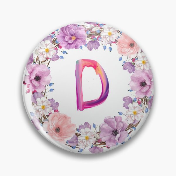 Item preview,  Floral Initial Wreath Monogram D designed and sold by bricoartv.
