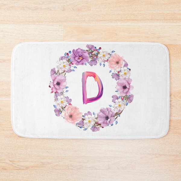 Item preview,  Floral Initial Wreath Monogram D designed and sold by bricoartv.