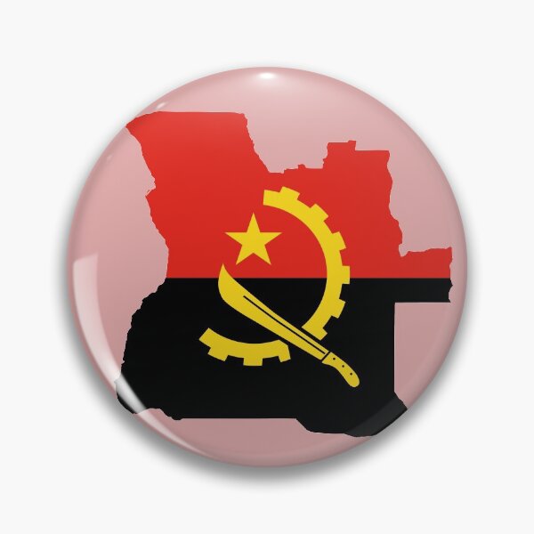 Item preview, Angola country flag map colourfull  designed and sold by rashadat.
