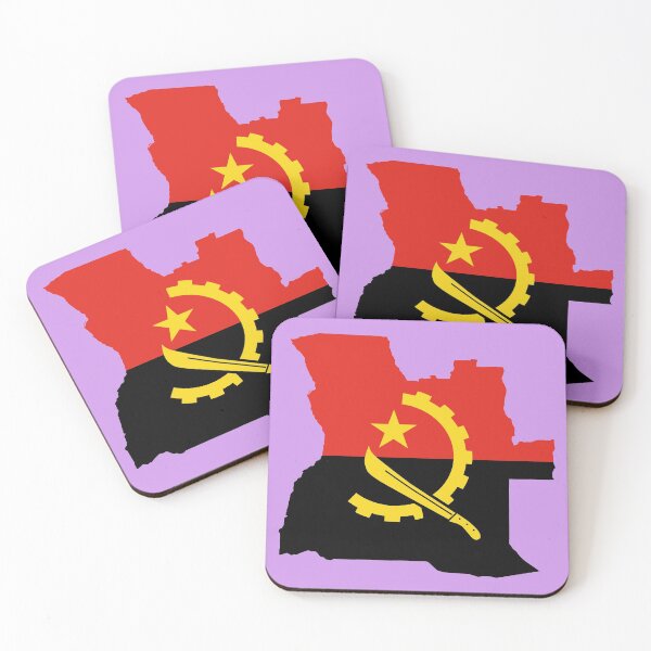 Item preview, Angola country flag map colourfull  designed and sold by rashadat.