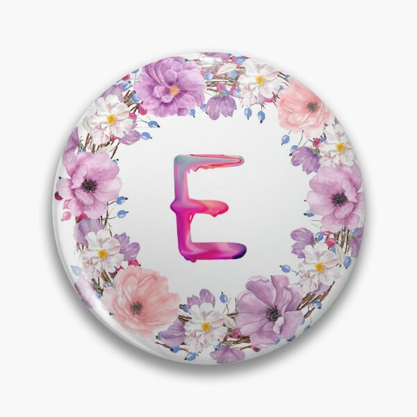 Item preview,  Floral Initial Wreath Monogram E designed and sold by bricoartv.