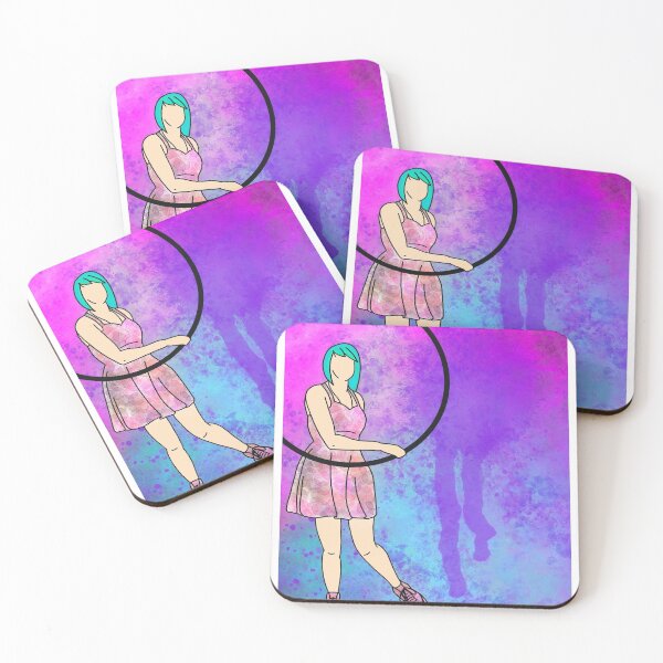 Item preview, Hula hooping girl designed and sold by unkaged.