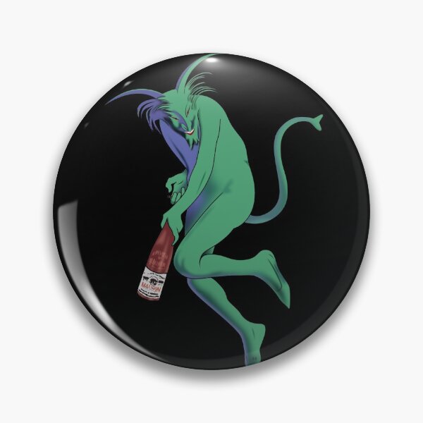 Item preview, Green devil with wine designed and sold by WHemporium.