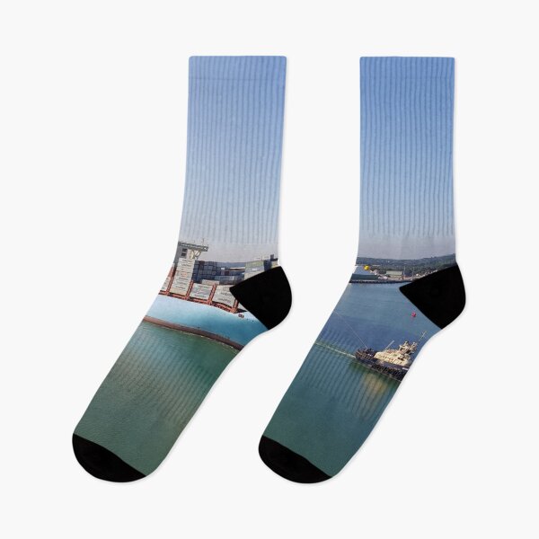 Item preview, Boat Being Pulled into Harbor designed and sold by AJ505.
