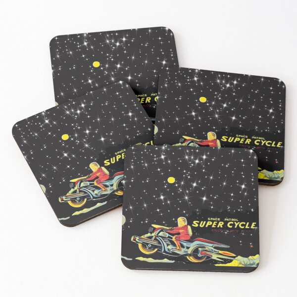 Item preview, Space Patrol Super Cycle Mororcycle Enthusiast Man gift designed and sold by MeatyWildman.