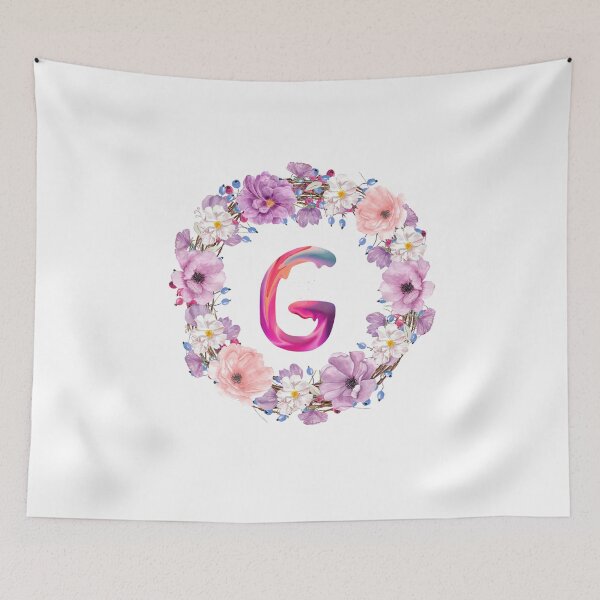 Item preview,  Floral Initial Wreath Monogram G designed and sold by bricoartv.