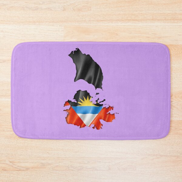 Item preview, Antigua and Barbuda country flag map colourfull  designed and sold by rashadat.